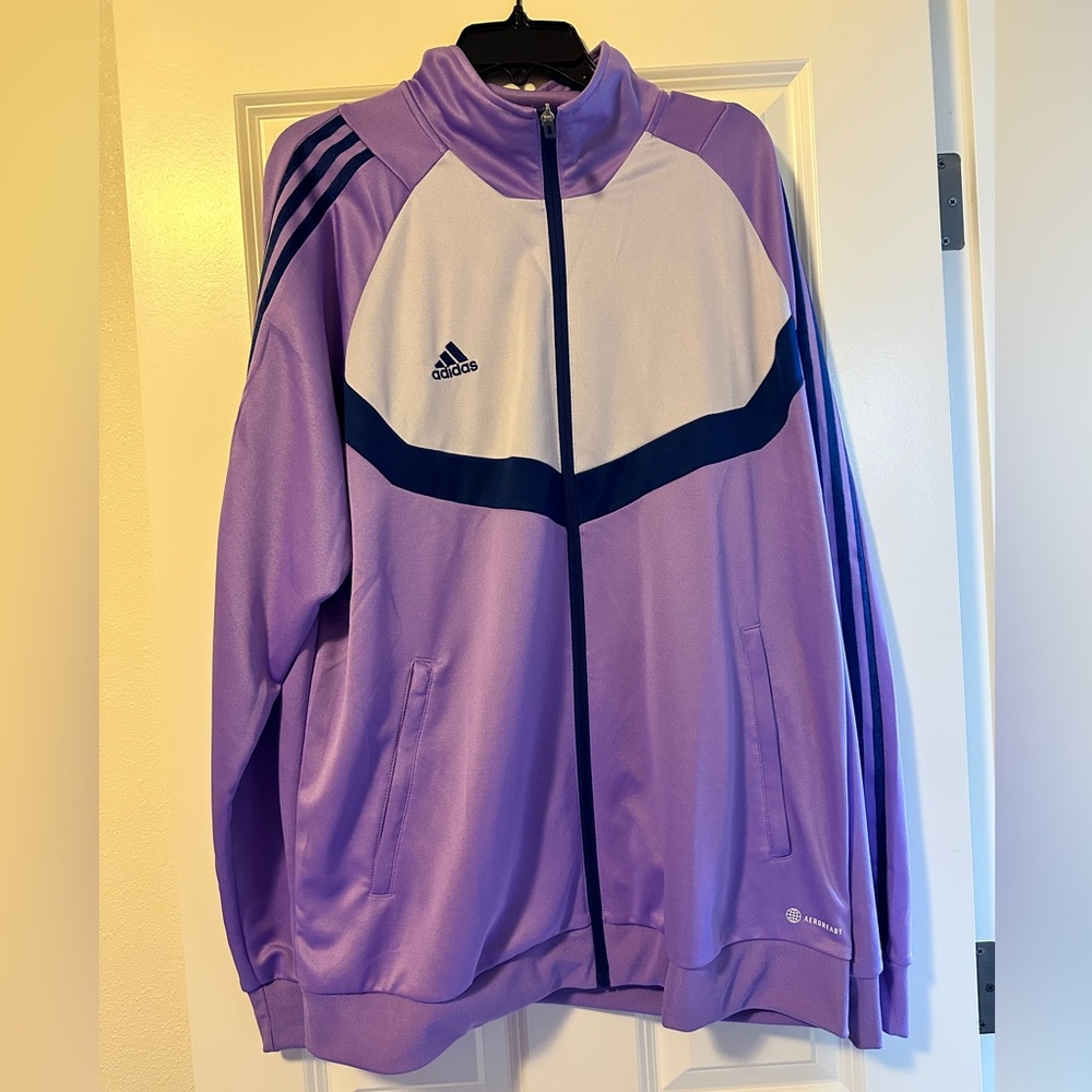 NWOT Adidas Purple Aeroready Employee Store Exclusive Purple Jacket Size XL